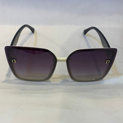 OID White Printed Frame Purple Shade Sunglass 2612 C3 58 16-147