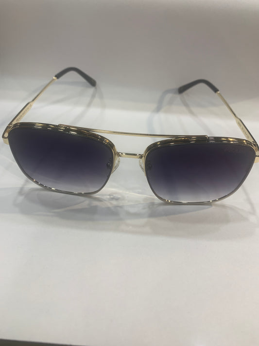 Arp Golden Black Frame Black Shade Unisex Branded Sunglasses 2A542 54 14 139