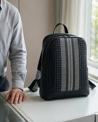 BOT TOB Black Colour Leather  Premium Quality Imported Unisex Backpack 991341