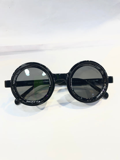 UOL LV Black Frame Black Shade Unisex Sunglass XH-98357P-2 C9 43 20 133