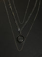 CUG Silver Chain Silver Black pendant 987580