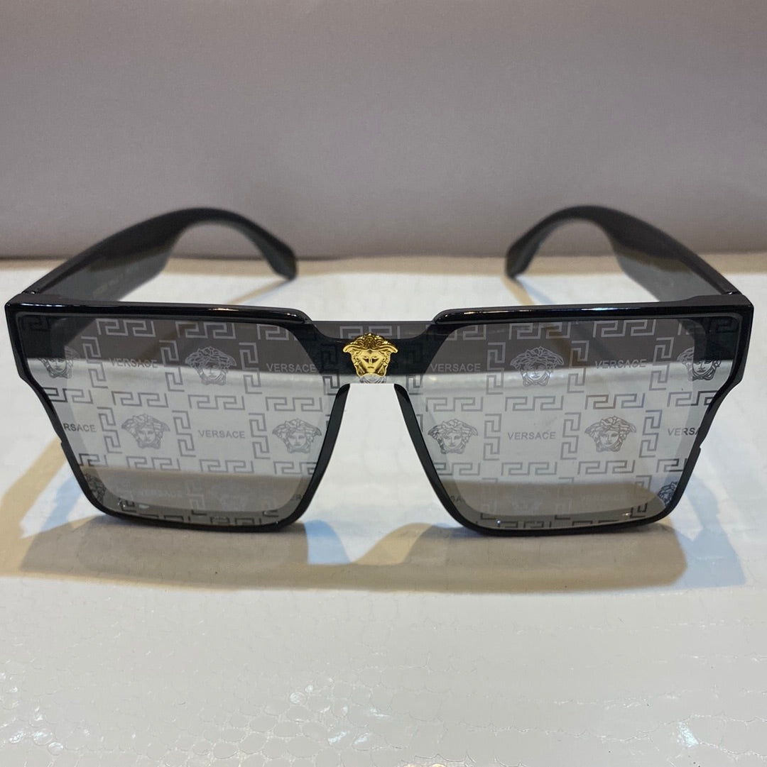 Rev Black Frame Rev Print Shade Unisex Sunglasses 8944 56 17-138