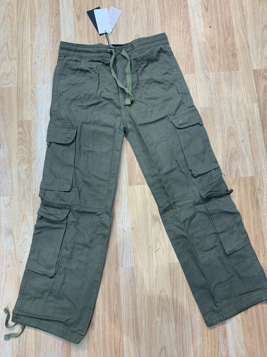RAZ Cargo Olive Green Colour Six Pocket Straight Fit H9058