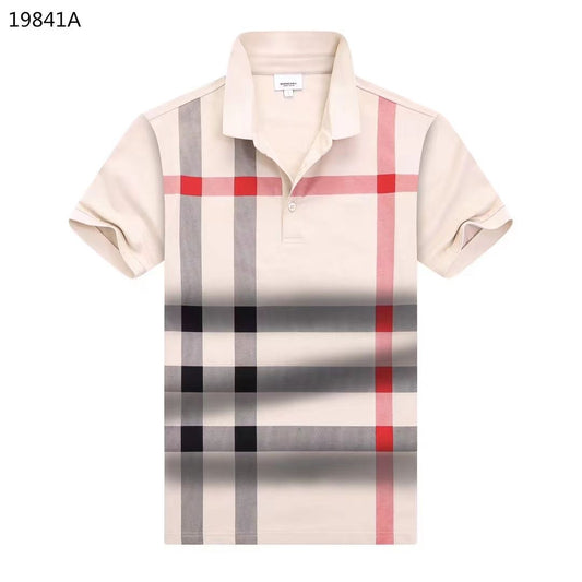 RUB Brown Colour With Check Design Premium Quality Collar tshirt 19841