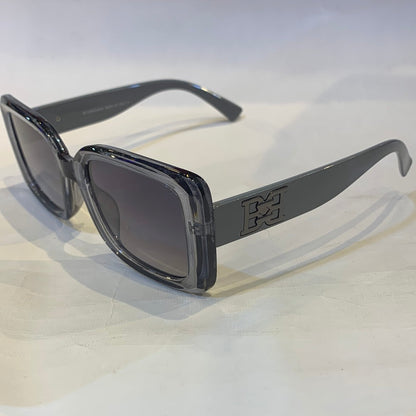 LAB Grey Transparent Frame Black Shade Sunglasses GD8106 52 22-143