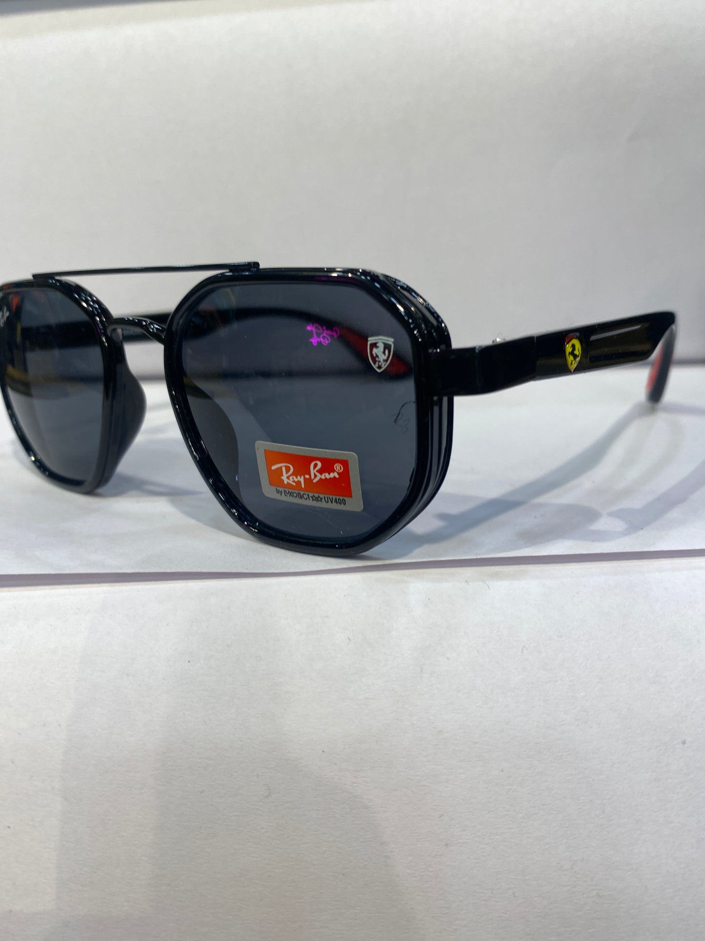 YAR RAY RB Black Frame Black Shade Unisex Sunglass RB3675 54 18 140