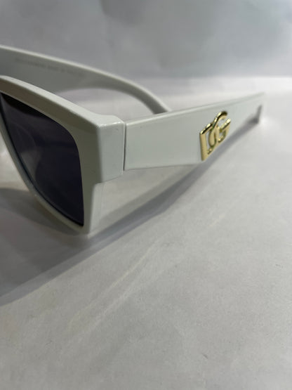 LOD DOL White Frame Black Shade Premium Quality Unisex Sunglass 6036 56 17 145
