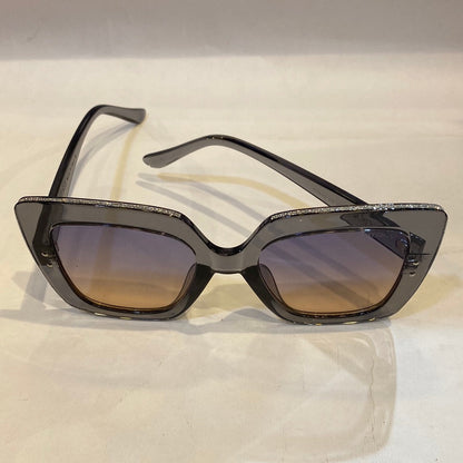 MIJ Transperent Frame Black Brown Shade Sunglasses D2845 C6 57 22 141