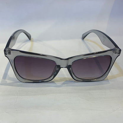 ARP Transparent Grey Frame Black Shade Sunglass 992 52 18-141