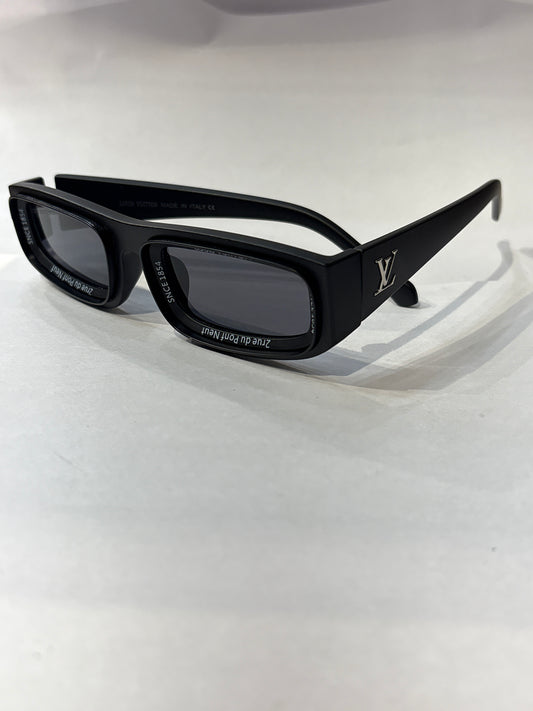 Uol Black Frame Black Shade Unisex Sunglass 61905422-145 ￼