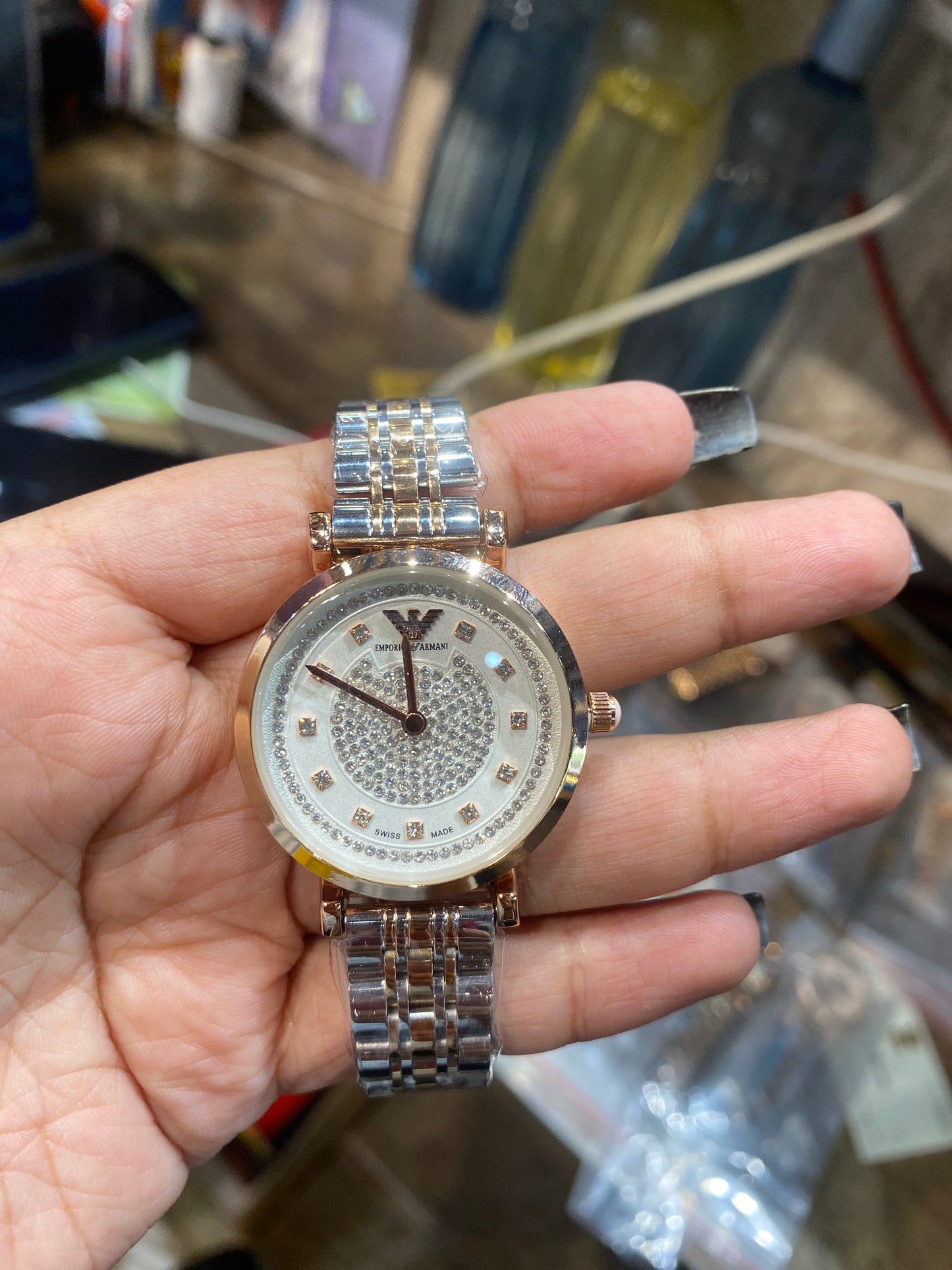 Mra Silver Copper Chain White Dial Ladies Watch 901879