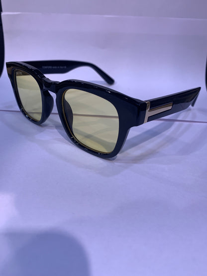 MOT Black Frame Yellow Shade Unisex Sunglasses 2099 50 26 149