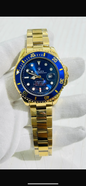 Lor Gold Chain Blue Ring Blue Dial Men’s Watch 989329