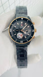 DAR RAD Black Chain Black Copper Dial Chrono Working Heavy Machinery Men’s Watch 991306