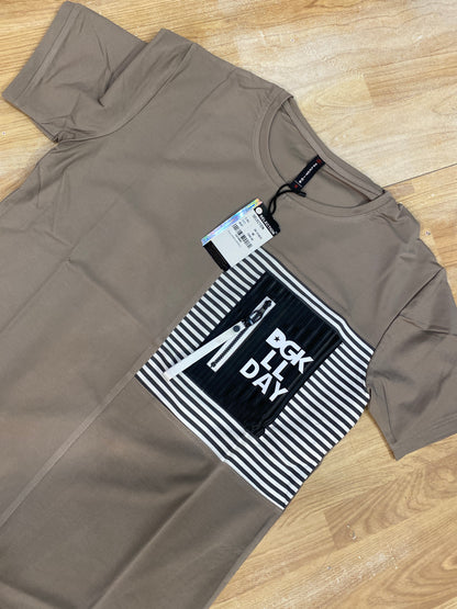 Selection dark grey imported T-shirt Korean style 5414866