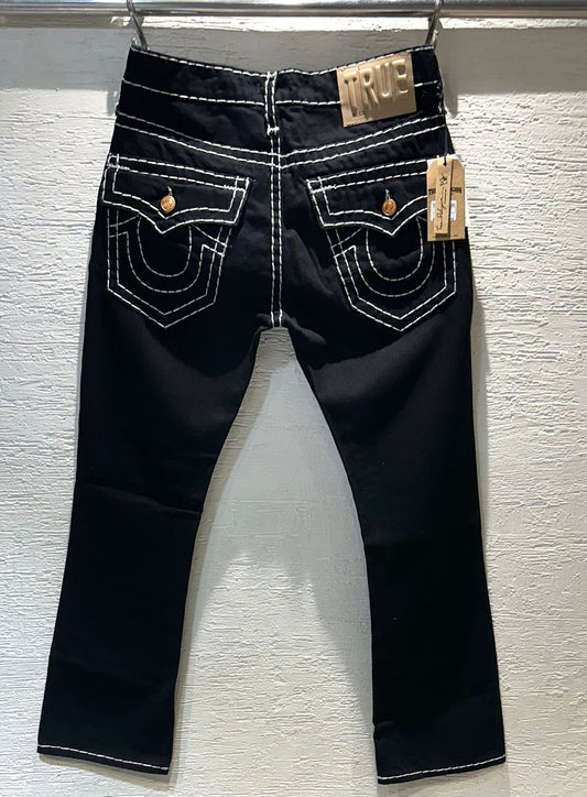 URT Black Colour With White Thread Premium Quality Bootcut Jeans 54001