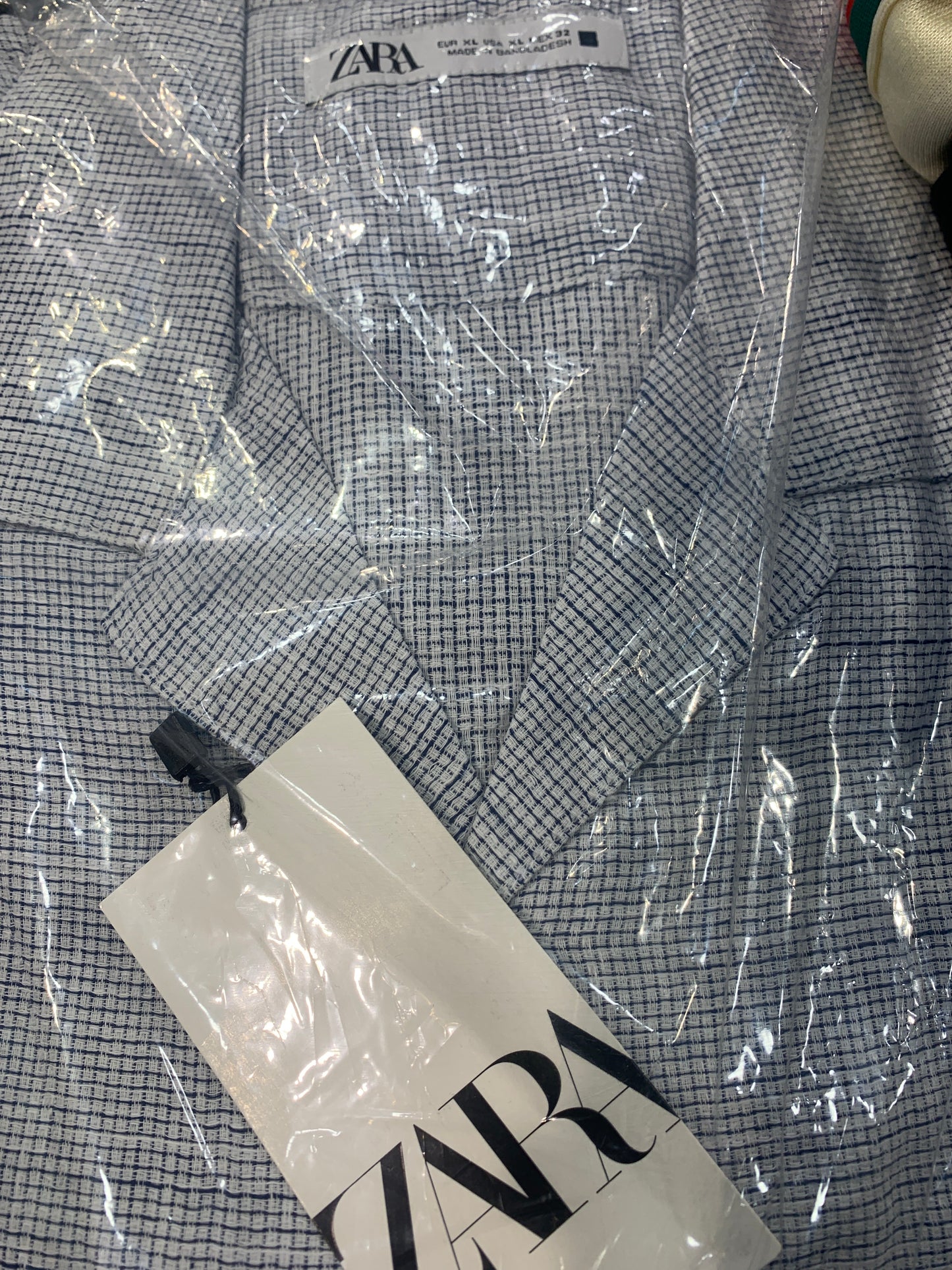 RAZ shirt White Black Box print G2016