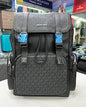Cim Black Colour KM Monogram Print Backpack C80993