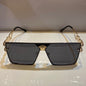 Rev Golden Frame Black Shade Unisex Sunglasses 88063 52 16-142