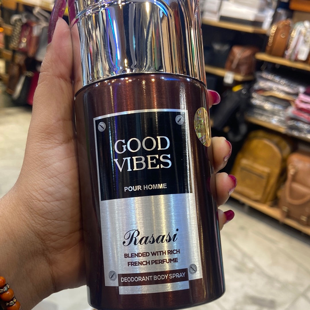 Good Vibes Pour Homme Rasasi Deo