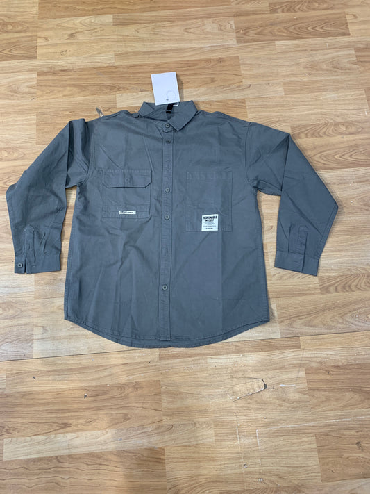 KAHONG Grey Imported Mens denim Shackets F1003