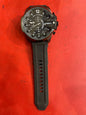 Eid Black Silicon Strap Black Dial Jap Machinery Heavy Men's Watch 900948