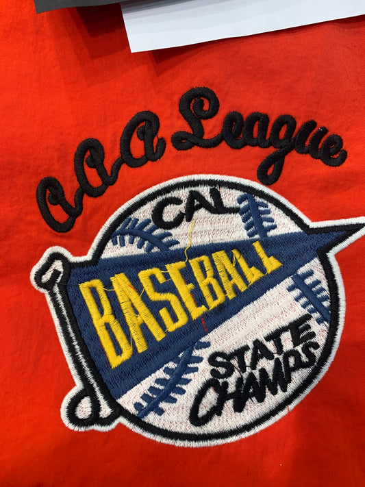 BASEBALL Red Colour With Back Print Premium Quality Zipper Jacket 28040