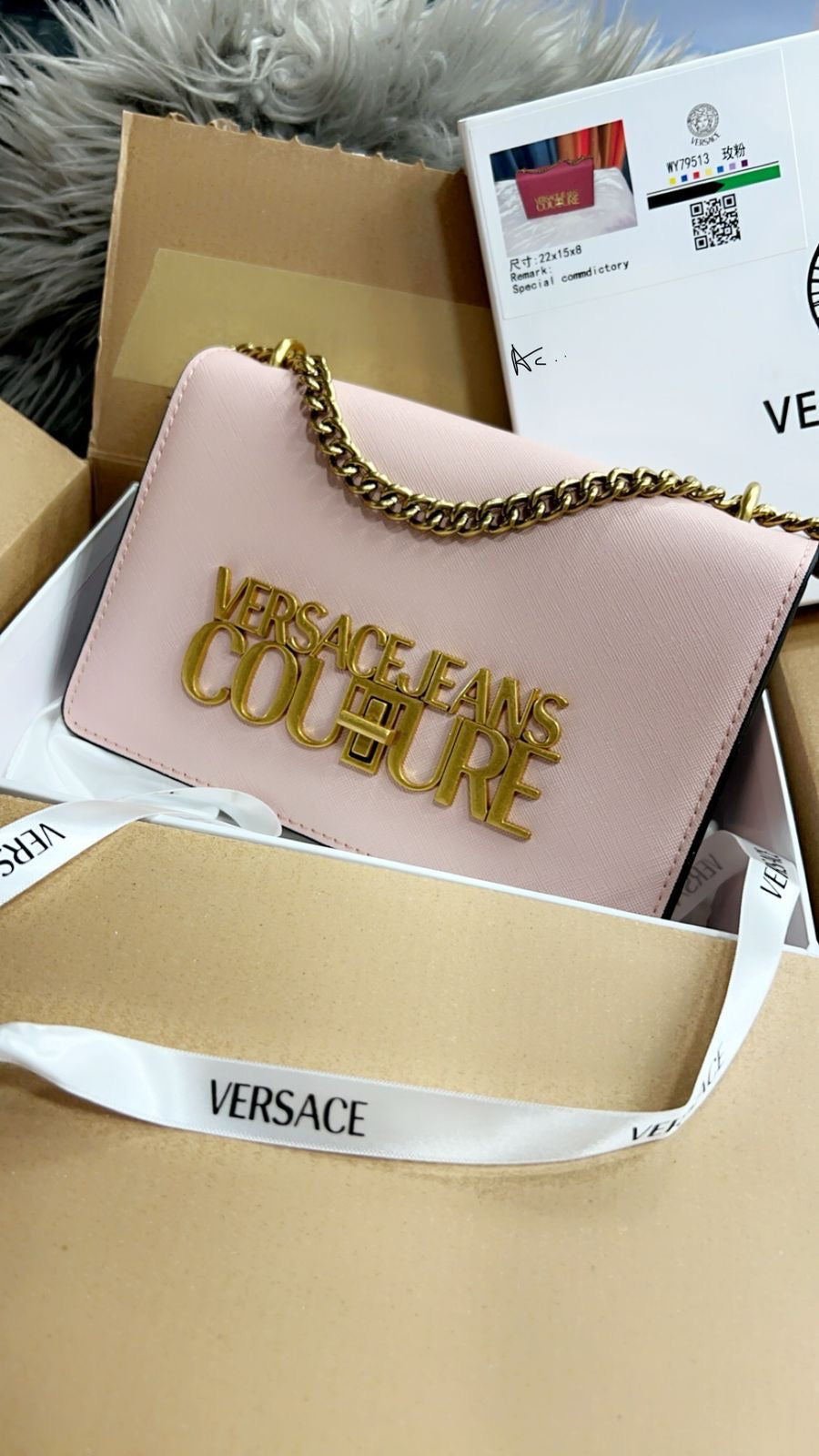 REV VER Golden Logo Premium Quality Ladies Sling Bag 79513