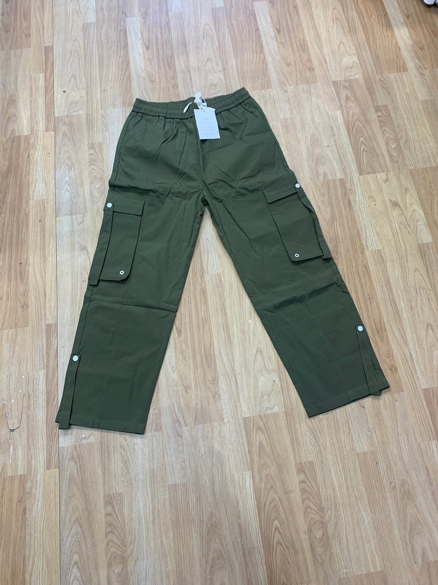 Cargo Green Colour 4 pocket Straight Fit 9918