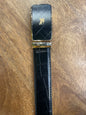 RUB BUR Black Gold Buckle Black Strap Premium Quality Imported Unisex Belt 991320