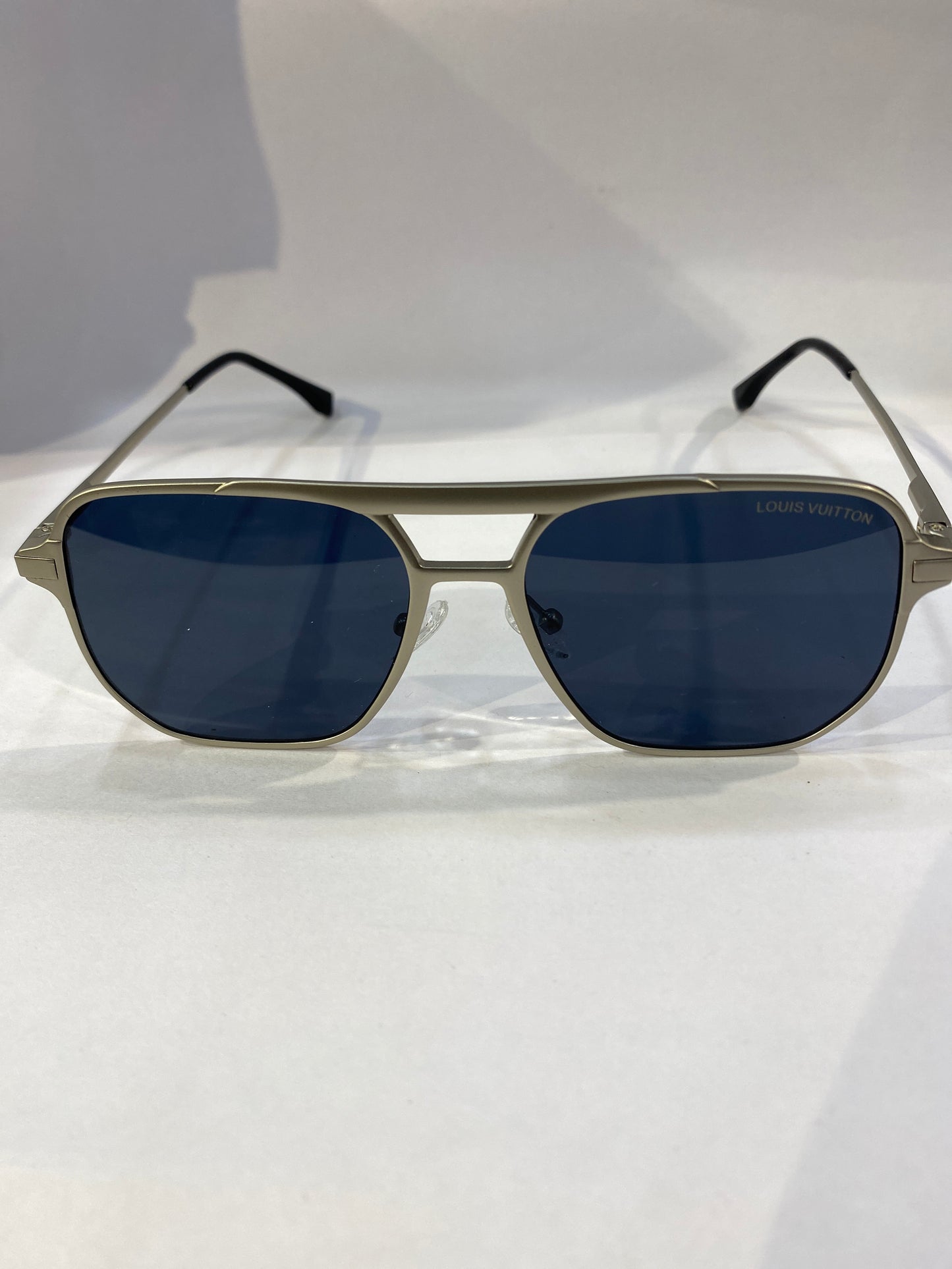 UOL LV Matte Silver Frame Black  Shade Unisex Sunglass MJ 529 53 16 142