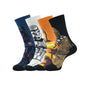 BALENZIA STAR WARS GIFT PACK FOR MEN - CHEWBACCA, C-3PO, DARTH VADER & CLONE TROOPER -CHARACTERS CREW SOCKS (MULTICOLORED)(PACK OF 4 PAIRS/1U)