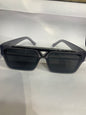 UOL Smoke Grey Frame Black Shade Unisex Sunglasses 1984 52 18 145