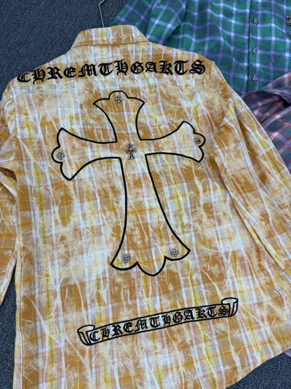 Chr Rhc Green White Purple Colour Logo Print Full Sleeves Shirt 989117