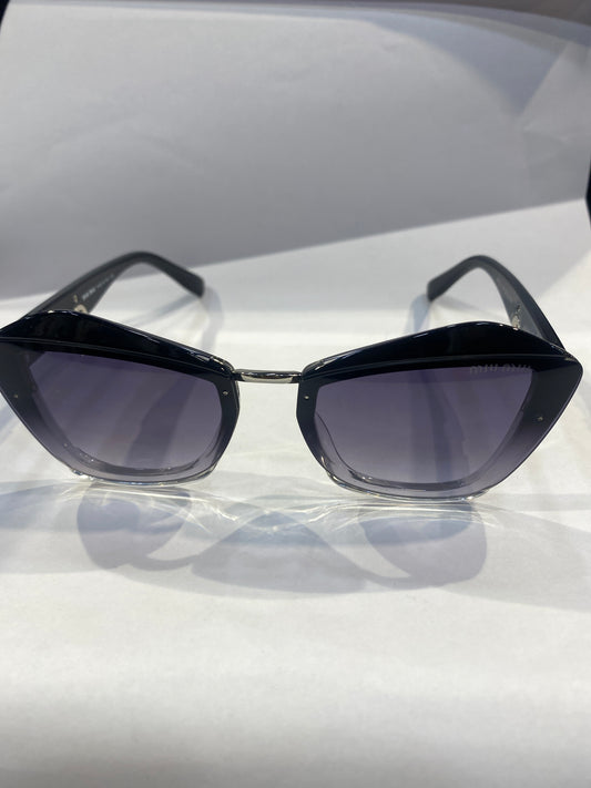UIM MIU  Dark Grey Transparent Frame Purple Shade Sunglasses 8820 64 15 143