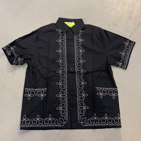 SAVAGE BASE Black Colour With White Print double side Pocket Imported Unisex Shirt YR9338