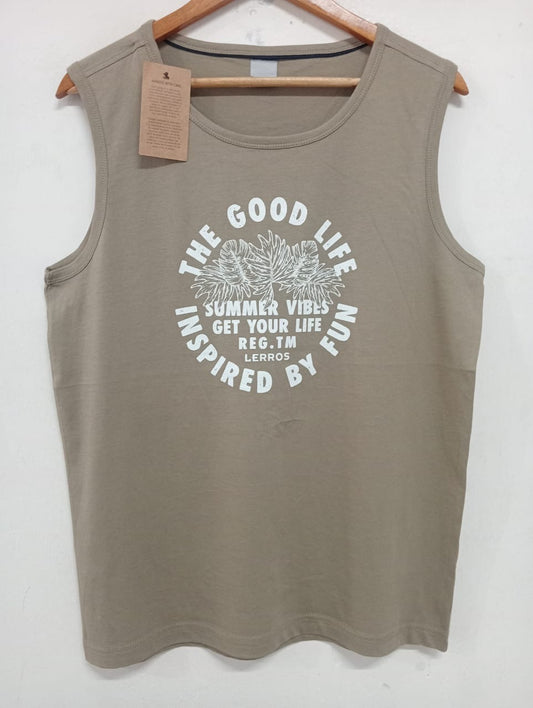 Ero Dark Beige Colour Tank Top 989439