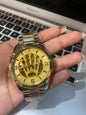 Lor Silver Gold Chain Yellow Dial Automatic Men Watch 901872