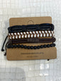 Imported Leather Bracelet 4 Set 988460