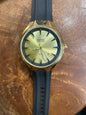 EID DIE Black Strap Golden Black  Dial Men’s Watch 991056