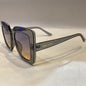 MIJ Transperent Frame Black Brown Shade Sunglasses D2845 C6 57 22 141