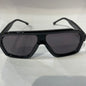 CUG Black Frame Black Shade Unisex Sungless TR28015 58 17-150￼
