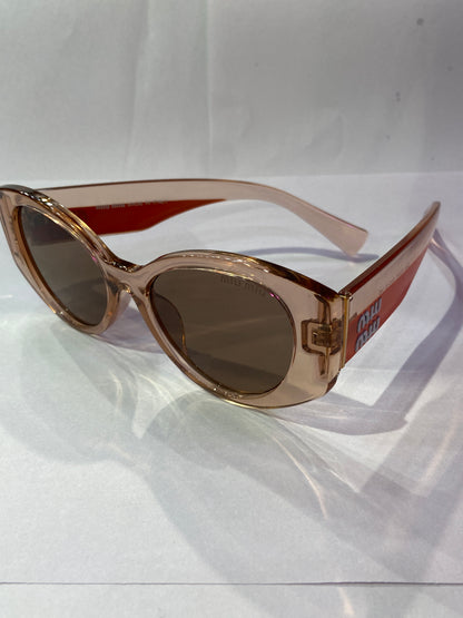 Uim Orange Transparent Frame Black Shade Sunglasses SMU 03WS 53 18 145
