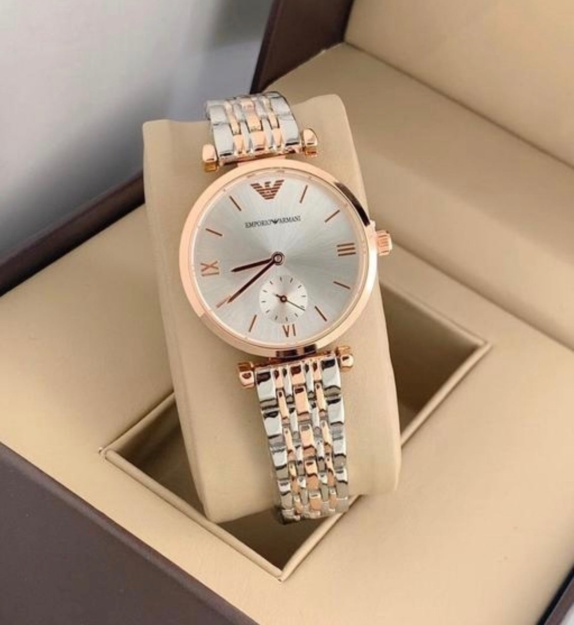 Mra Silver Copper Chain Silver Dial Chronograph ladies Watch 989846