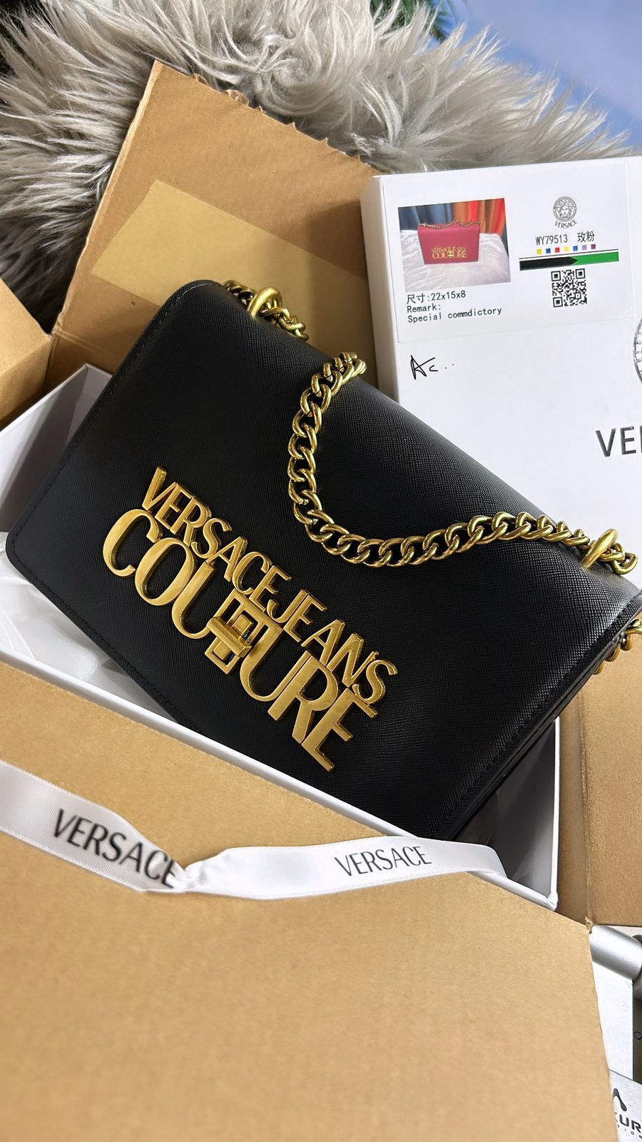 REV VER Golden Logo Premium Quality Ladies Sling Bag 79513