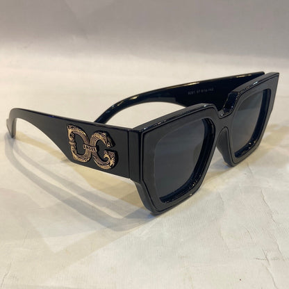 LOD DG Black Frame Black Shade Sunglass 8291 57 18-142