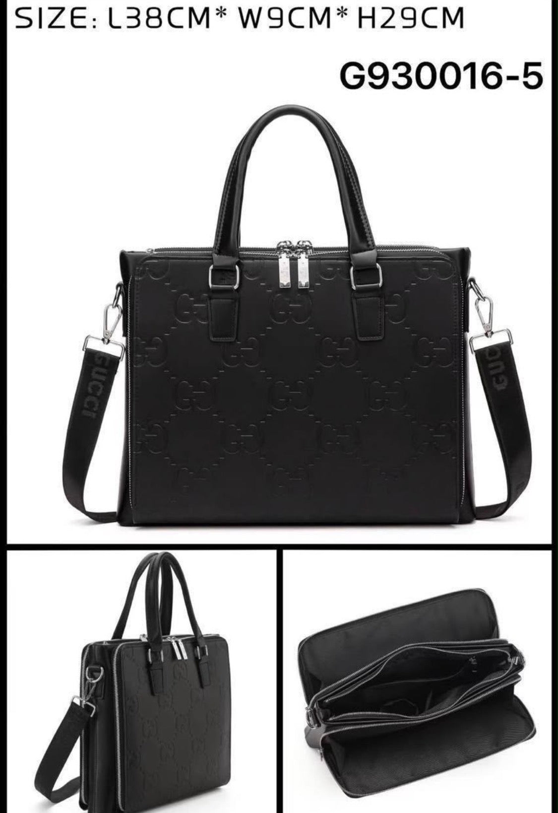 CUG GUC Black Colour Premium Quality Imported Laptop Bag 991334