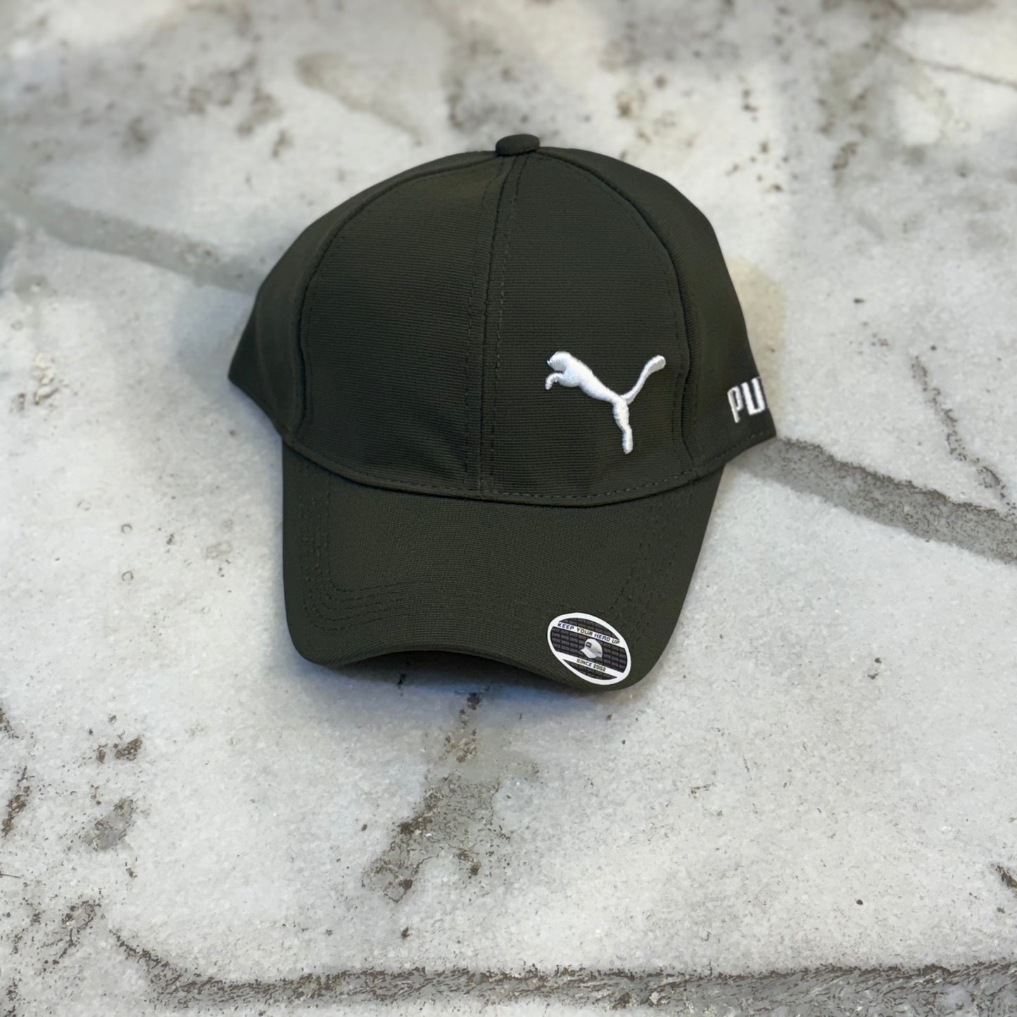 MUP Dark Green White Colour Caps 2900
