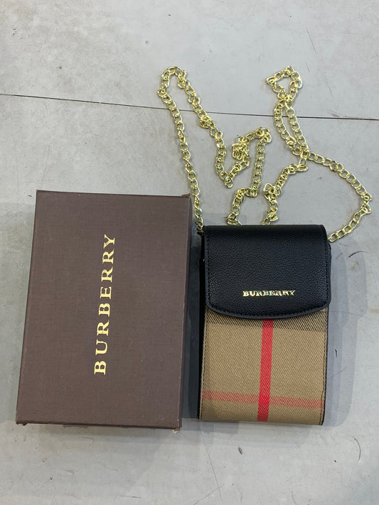 RUB BUR Light Brown Black Colour Protective Smartphone Wallet Bag Crossbody Bag, for Men & Women 6840