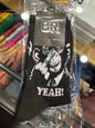 BR Black Colour Yeah! White  Print Premium Quality Full Socks 990741